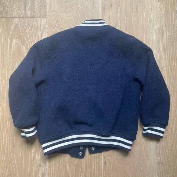 Baby Gap Navy Varsity Jacket - Size 4T - Picture 2 of 4